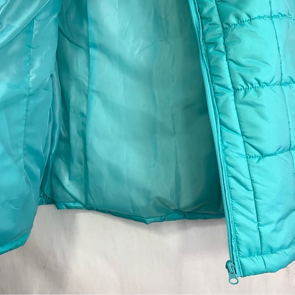 New York & Company Women's Light Blue Sleeveless Zippered Quilted Puff Vest NWT - Picture 4 of 9